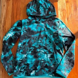 🦊 Under Armour Teal and Gray ColdGear Hoodie